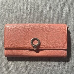 ๐๐ฅ๐๐๐๐ก๐ Pink logo clip Bifold Long Wallet